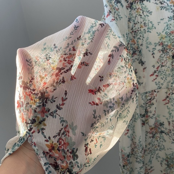 IKKS summer floral white dress - Picture 3 of 3